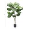 4' Faux Silk Fiddle Leaf Fig Tree - Lifelike Artificial Indoor Plant Decor